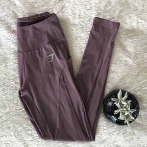 Gymshark Sleek Aspire Leggings S Purple Wash